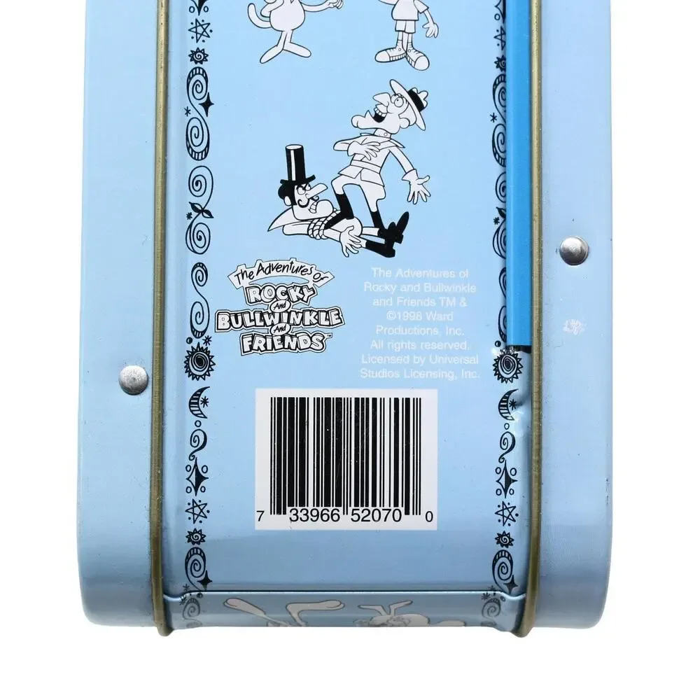 Rocky & Bullwinkle Mr. Know-It-All Vandor 98 Collectible Tin Miniature Lunch Box